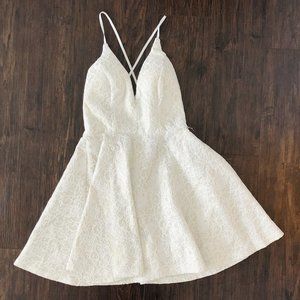Windsor White Lace Skater Dress